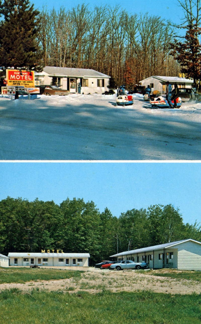 Anns Water-N-Woods Motel (Sun & Sand Motel) - Sun-N-Sand Motel Postcard (newer photo)